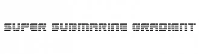 Super Submarine Gradient  Frei Schriftart Herunterladen