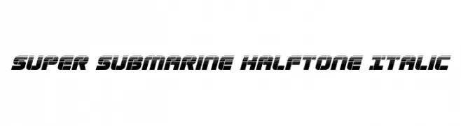 Super Submarine Halftone Italic 