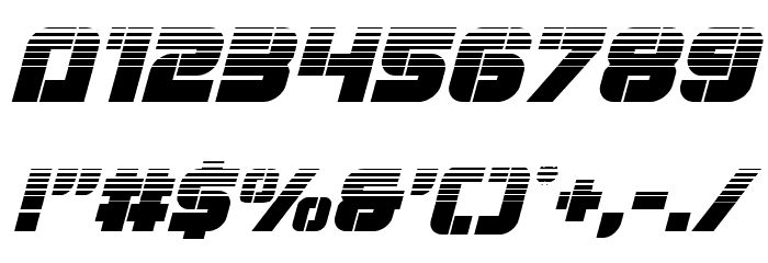 Super Submarine Halftone Italic Font OTHER CHARS