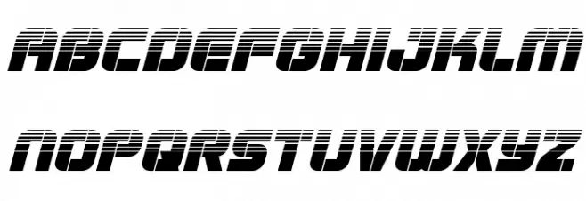 Super Submarine Halftone Italic 字体 小写