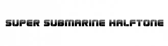 Super Submarine Halftone  لخطوط تنزيل