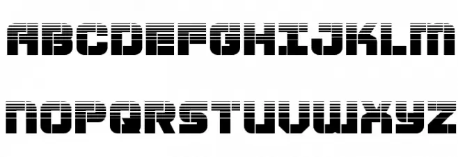 Super Submarine Halftone Font Litere mari