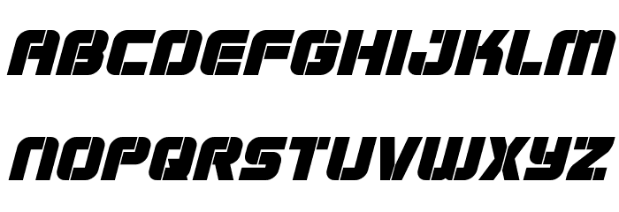 Super Submarine Italic Font LOWERCASE