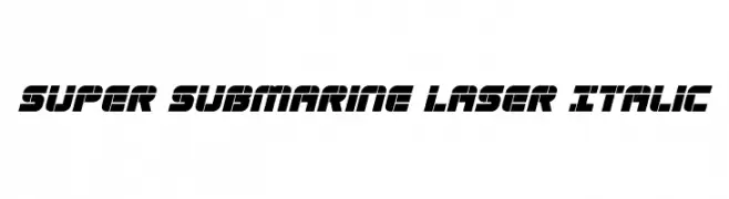 Super Submarine Laser Italic 