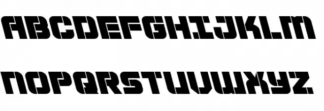 Super Submarine Leftalic Polices MAJUSCULES