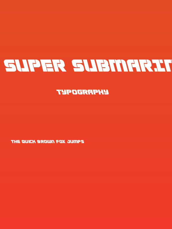 Super Submarine Leftalic Poster
