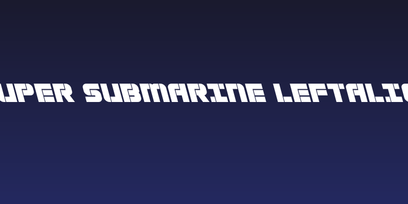 Super Submarine Leftalic Social Header