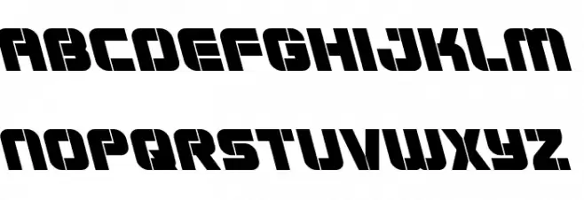 Super Submarine Leftalic Caratteri MINUSCOLO