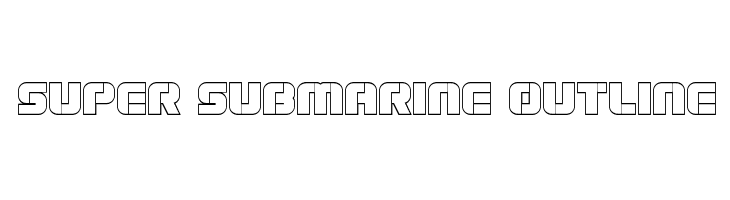 Super Submarine Outline  لخطوط تنزيل