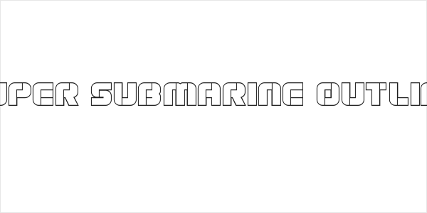 Super Submarine Outline Logo
