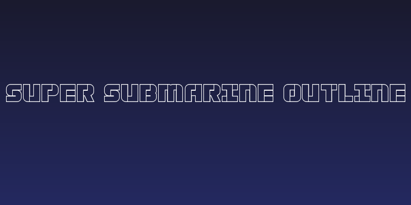 Super Submarine Outline Social Header