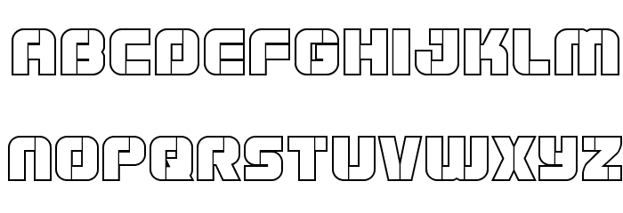 Super Submarine Outline Font LOWERCASE