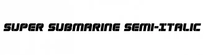 Super Submarine Semi-Italic  تنزيل الخطوط