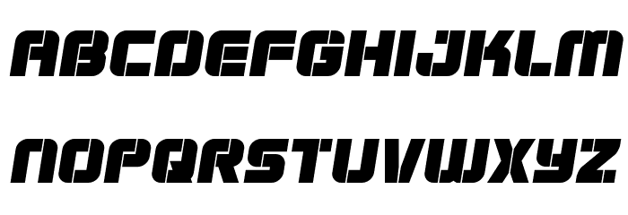 Super Submarine Semi-Italic Font LOWERCASE