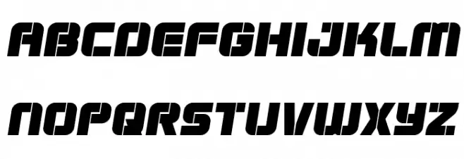 Super Submarine Semi-Italic फ़ॉन्ट लोअरकेस