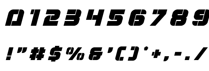 Super Submarine Title Italic Font OTHER CHARS