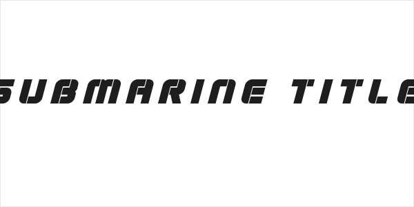 Super Submarine Title Italic Logo