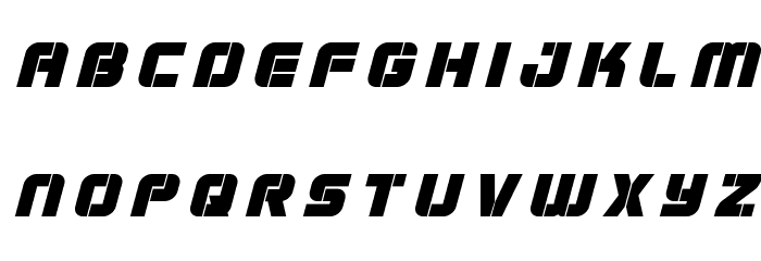 Super Submarine Title Italic Font LOWERCASE