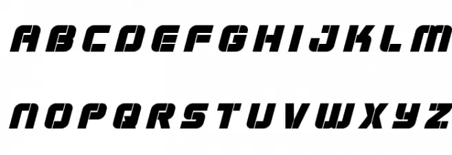 Super Submarine Title Italic फ़ॉन्ट लोअरकेस
