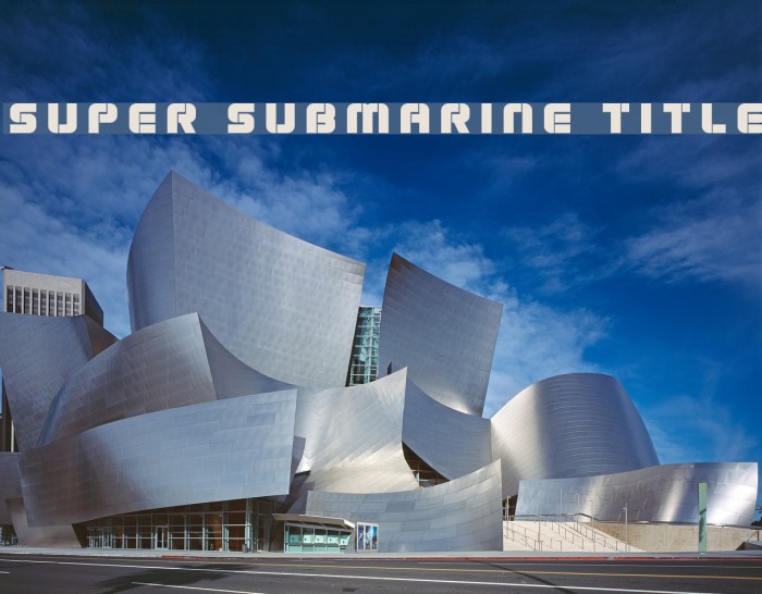 Super Submarine Title Font examples
