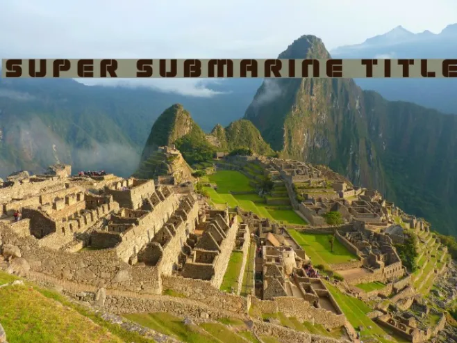 Super Submarine Title Example 2