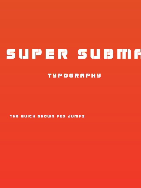 Super Submarine Title Poster