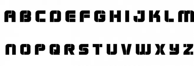 Super Submarine Title Schriftart Kleinbuchstaben