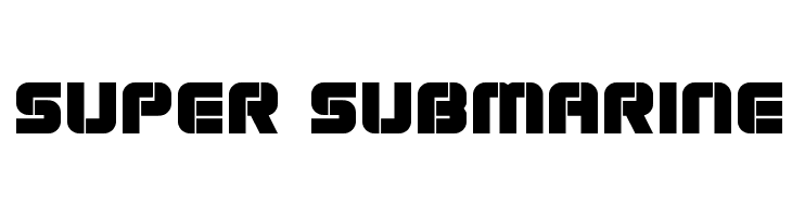 Super Submarine  baixar fontes gratis