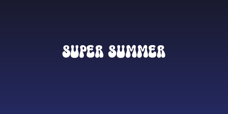 Super Summer Social Header