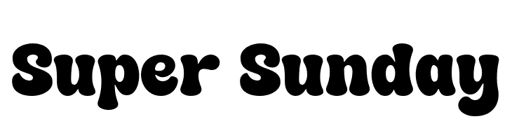 Super Sunday  les polices de caractères gratuit tlcharger