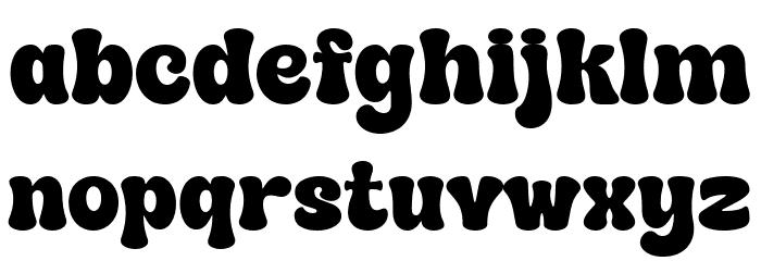 Super Sunday Font LOWERCASE