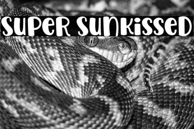 Super Sunkissed Font examples