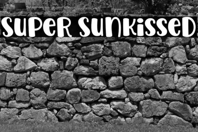 Super Sunkissed Font examples