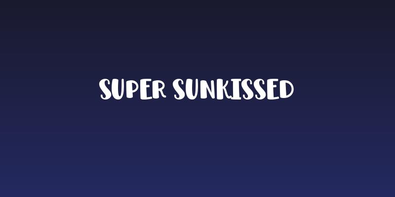 Super Sunkissed Social Header