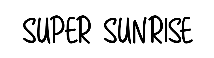 Super Sunrise Schriftart