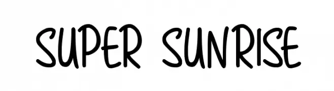 Super Sunrise  les polices de caractères gratuit tlcharger