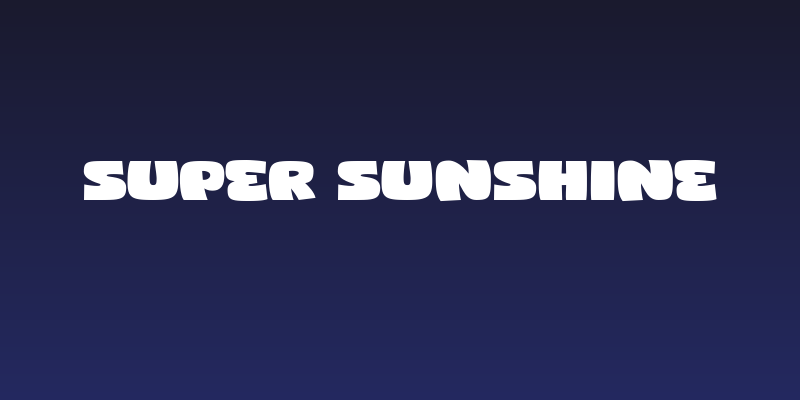 Super Sunshine Social Header