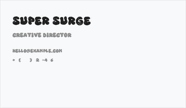 Super Surge Business Card