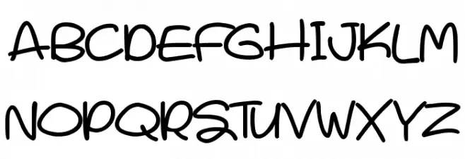 Super Sweet Schriftart Groß