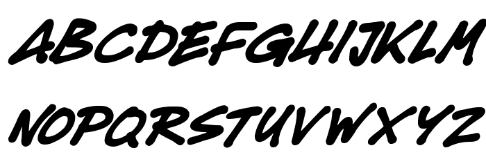 Super Tasty Italic Font LOWERCASE
