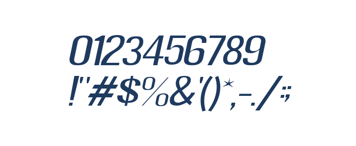 Super Thin Italic Other Characters