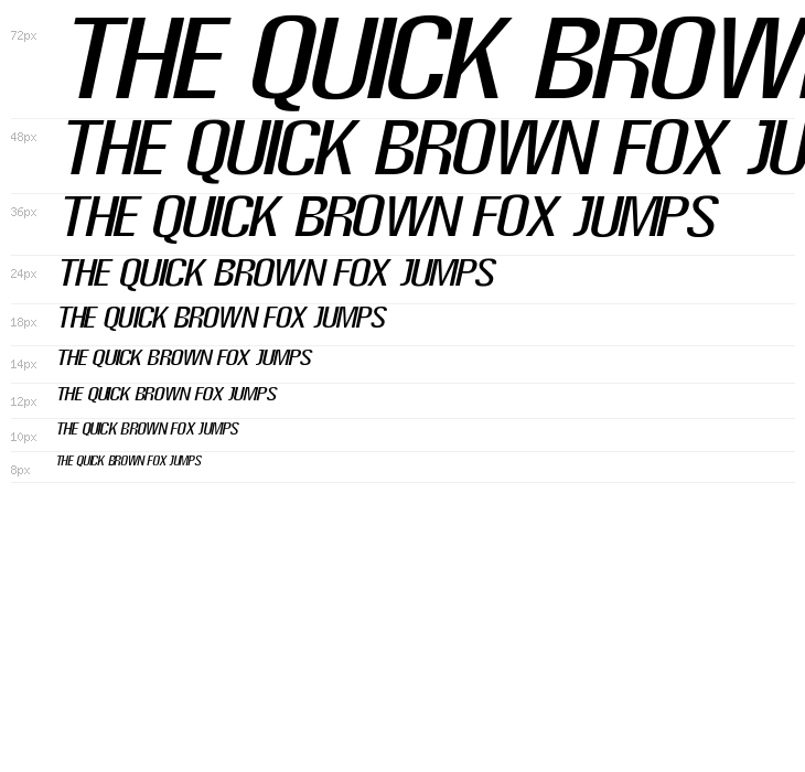 Super Thin Italic Waterfall