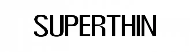 Super Thin  Скачать бесплатные шрифты
