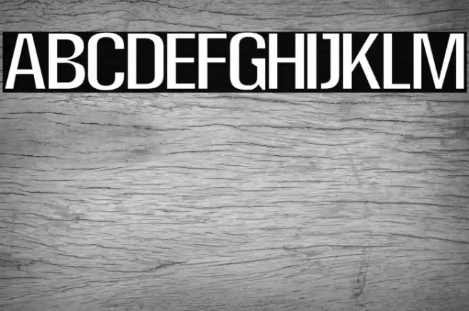 Super Thin Font examples