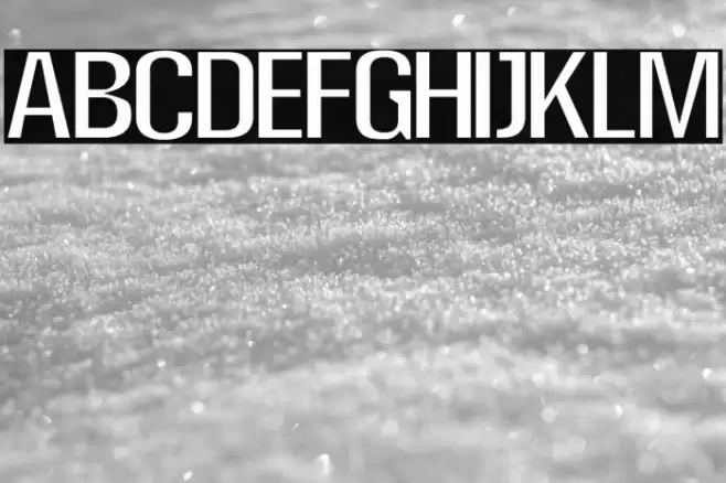 Super Thin Font examples