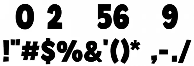 Super Toast フォント その他の文字