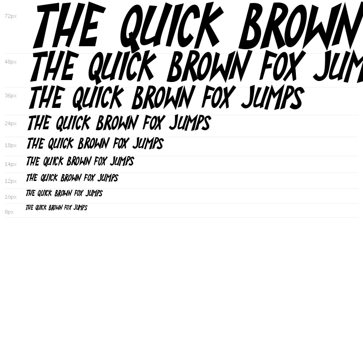 Super Toons Italic Waterfall