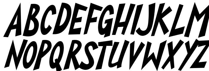 Super Toons Italic Polices MINUSCULES