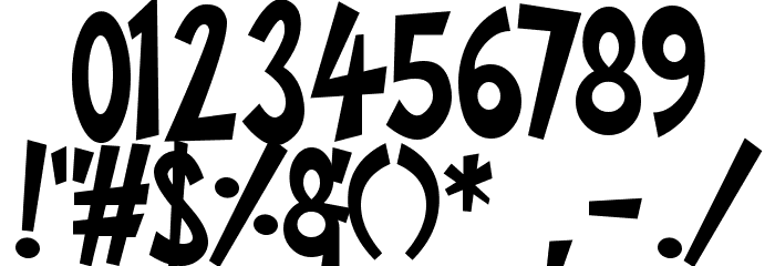 Super Toons Font OTHER CHARS