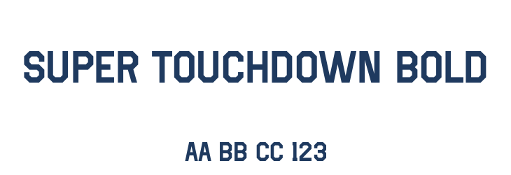 Super Touchdown Bold Font Preview